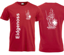 Lade das Bild in den Galerie-Viewer, T-Shirt Rot, Eidgenoss und Helvetia