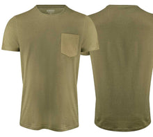 Lade das Bild in den Galerie-Viewer, T-Shirt mit Tasche Olive