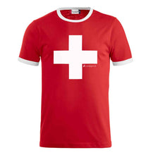 Load image into Gallery viewer, T-shirt Raglan Nome Swiss cross
