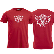 Lade das Bild in den Galerie-Viewer, T-Shirt Rot mit Schweizer Kuh