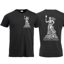 Charger l'image dans la galerie, T-Shirt Helvetia Libertas, Schwarz, Brust klein & Rücken