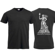 Charger l'image dans la galerie, T-Shirt Helvetia Libertas, Schwarz, Rücken