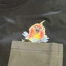 Lade das Bild in den Galerie-Viewer, Taschenbild mit Vogel