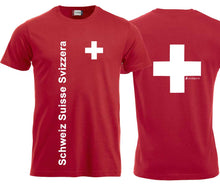 Lade das Bild in den Galerie-Viewer, T-Shirt Schweizerkreuz Schweiz Suisse Svizzera
