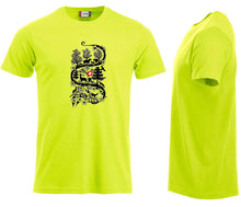 Charger l'image dans la galerie, Premium T-Shirt Women Warnschutz Grün, Scherenschnitt Brust