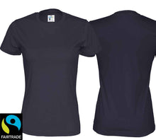 Lade das Bild in den Galerie-Viewer, T-Shirt Women Navy, Bio Baumwolle und Fairtrade Zertifiziert