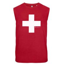 Load image into Gallery viewer, Aërmeloses T-Shirt mit Schweizerkreuz