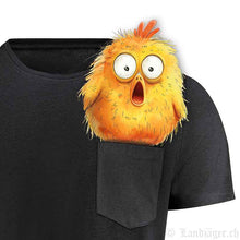 Lade das Bild in den Galerie-Viewer, T-Shirt mit Kücken in der Tasche (Taschentier)