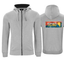 Charger l'image dans la galerie, Kapuzenjacke Grau, Kanton Ticino (Tessin) Wappen / Schild