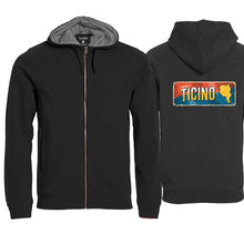 Charger l'image dans la galerie, Kapuzenjacke Schwarz, Kanton Ticino (Tessin) Wappen / Schild