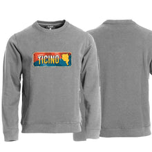 Charger l'image dans la galerie, Pullover Grau, Kanton Ticino (Tessin) Wappen / Schild