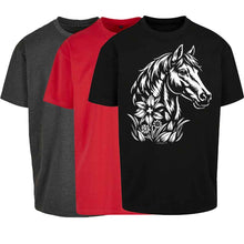 Lade das Bild in den Galerie-Viewer, Oversize T-Shirt mit Pferd,