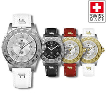 Lade das Bild in den Galerie-Viewer, Damenuhr Lederarmband "Kuh"