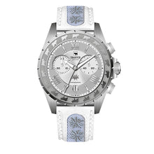 Lade das Bild in den Galerie-Viewer, Chronograph mit Edelweiss Armband weiss