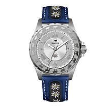 Lade das Bild in den Galerie-Viewer, Edelweiss Herrenuhr mit Blaues Band von Traufer
