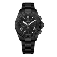 Lade das Bild in den Galerie-Viewer, Chronograf Stahlarmband Black Edition