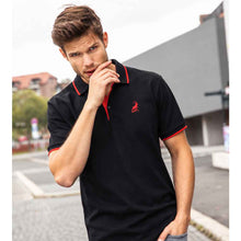 Lade das Bild in den Galerie-Viewer, Landjäger Poloshirt mit Kontraststreifen