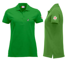 Charger l'image dans la galerie, Polo Apfelgrün Women mit Logo und edelweiss