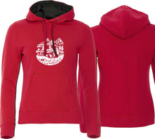 Lade das Bild in den Galerie-Viewer, Hoodie Rot Women mit Scherenschnitt