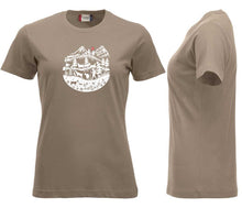 Lade das Bild in den Galerie-Viewer, Premium T-Shirt Women Caffe Latte, Scherenschnitt