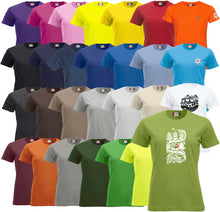 Lade das Bild in den Galerie-Viewer, T-Shirt in 28 Farben, 6 Grössen und 8 Varianten