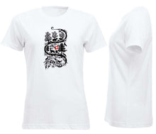 Lade das Bild in den Galerie-Viewer, Premium T-Shirt Women Weiss, Scherenschnitt Alpenblick