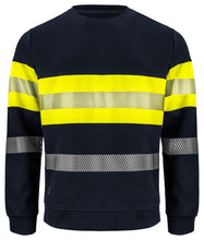 Load image into Gallery viewer, Warnschutz Sweatshirt Klasseschwarz/gelb 1vorne