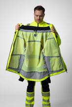 Load image into Gallery viewer, Wind- und Wasserdichter Parka 3-In-1 gelb/Marine Präsentation