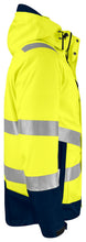 Load image into Gallery viewer, Wind- und Wasserdichter Parka 3-In-1 gelb/Marine rechts