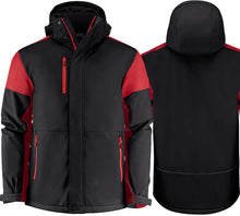 Lade das Bild in den Galerie-Viewer, Winterjacke Prime Padded Softshell Black-Red