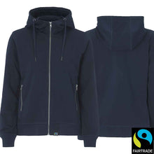 Lade das Bild in den Galerie-Viewer, Kapuzenjacke Damen in schwerer Qualität in Navy, Fairtrade