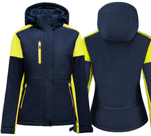 Charger l'image dans la galerie, Women Winterjacke Marine Gelb