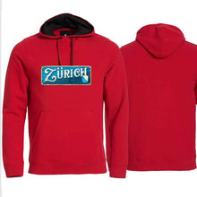 Lade das Bild in den Galerie-Viewer, Hoodie Rot, Kanton Zürich Wappen / Schild