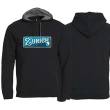 Lade das Bild in den Galerie-Viewer, Hoodie Schwarz, Kanton Zurich (Englisch) Wappen / Schild