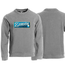 Lade das Bild in den Galerie-Viewer, Pullover Grau, Kanton Zurich (Englisch) Wappen / Schild