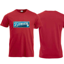 Lade das Bild in den Galerie-Viewer, T-sshirt Rot, Kanton Zürich Wappen / Schild