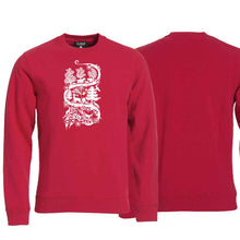 Lade das Bild in den Galerie-Viewer, Kapuzenjacke Rot, Scherenschnitt Alpenblick