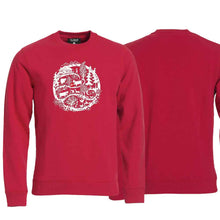 Lade das Bild in den Galerie-Viewer, Pullover Rot, Scherenschnitt Alpenkreis