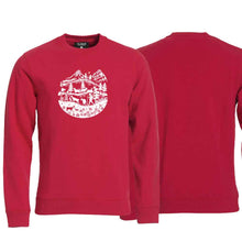 Lade das Bild in den Galerie-Viewer, Pillover Rot, Scherenschnitt Alpenleben