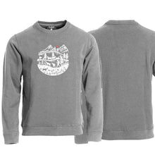 Lade das Bild in den Galerie-Viewer, Pullover Grau, Scherenschnitt Alpenleben