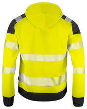 Load image into Gallery viewer, gelb/schwarzProjob_Full_Zip_Kaputzenjacke_Klassehinten