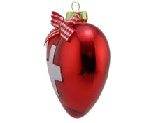 Lade das Bild in den Galerie-Viewer, Weihnachts "Kugel" Herz Schweizerkreuz und Schleife