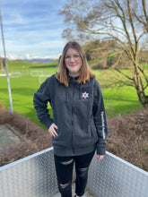 Lade das Bild in den Galerie-Viewer, Premium Kapuzenjacke Anthrazit Grau Unisex Tierschutzverein Amriswil