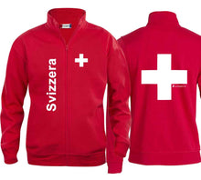 Lade das Bild in den Galerie-Viewer, Jacke mit Schweizerkreuz und Text Svizzera
