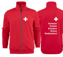 Charger l'image dans la galerie, Jacke mit Schweizerkreuz und Text Schweizer Pass