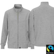 Load image into Gallery viewer, Jacke in schwerer Qualität in Grau Meliert, Fairtrade