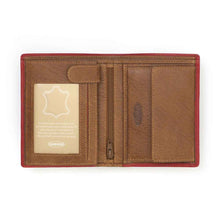 Lade das Bild in den Galerie-Viewer, Grosses Portemonnaie Scherenschnitt Kuhfell, Hochformat, Innenansicht