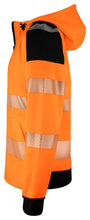 Load image into Gallery viewer, orange/schwarzProjob_Full_Zip_Kaputzenjacke_Klasselinks
