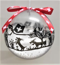 Lade das Bild in den Galerie-Viewer, Weihnachtskugel Scherenschnitt transparent