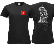 Lade das Bild in den Galerie-Viewer, T-Shirt Damen Wilhelm Tell & Rütlischwur Black Edition